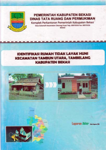Identifikasi Rumah Tidak Layak Huni Kecamatan Tambun Utara Tambelang Kab Bekasi